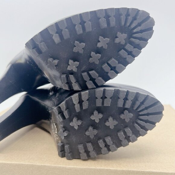 ALLSAINTS Louisa Studded Platform Heel Ankle Boots Black Leather EU 36 US 6 - Picture 11 of 12